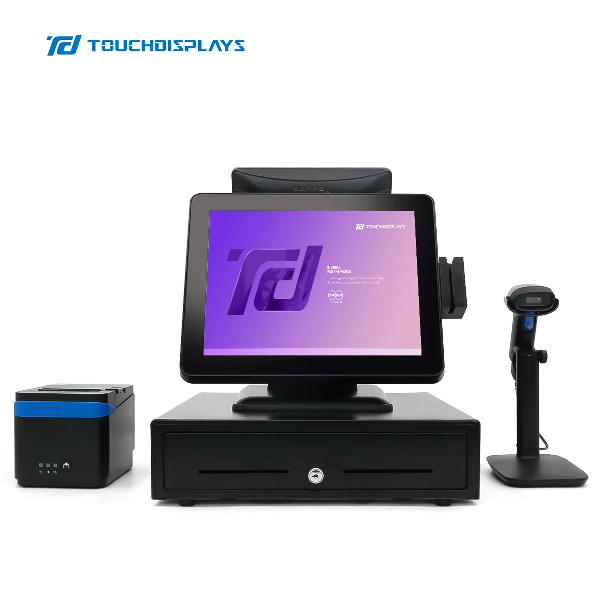 15 inch Stable and durable Touch All In One POS Machine smart billing system IP65 waterproof POS terminal