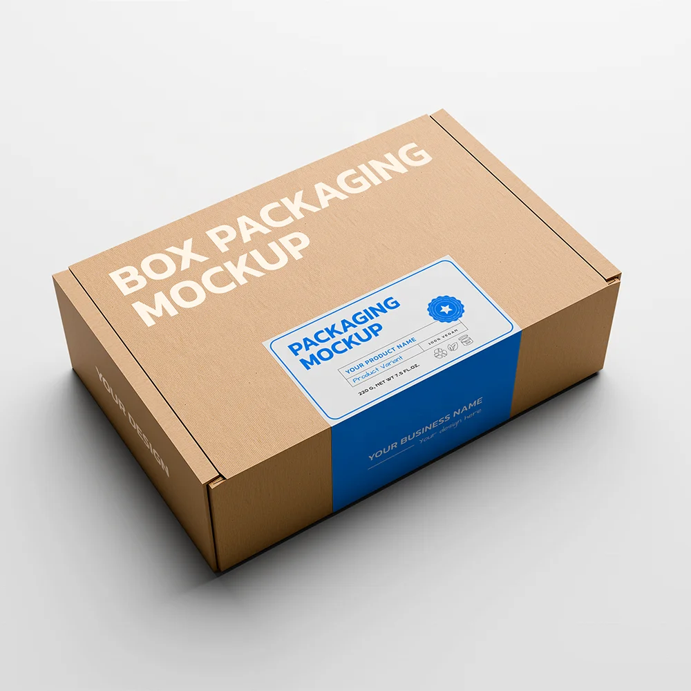 Custom Durable Craft Paper Box with Corrugated Design Offers Secure Postage and Reliable Shipping for Safe Deliveries