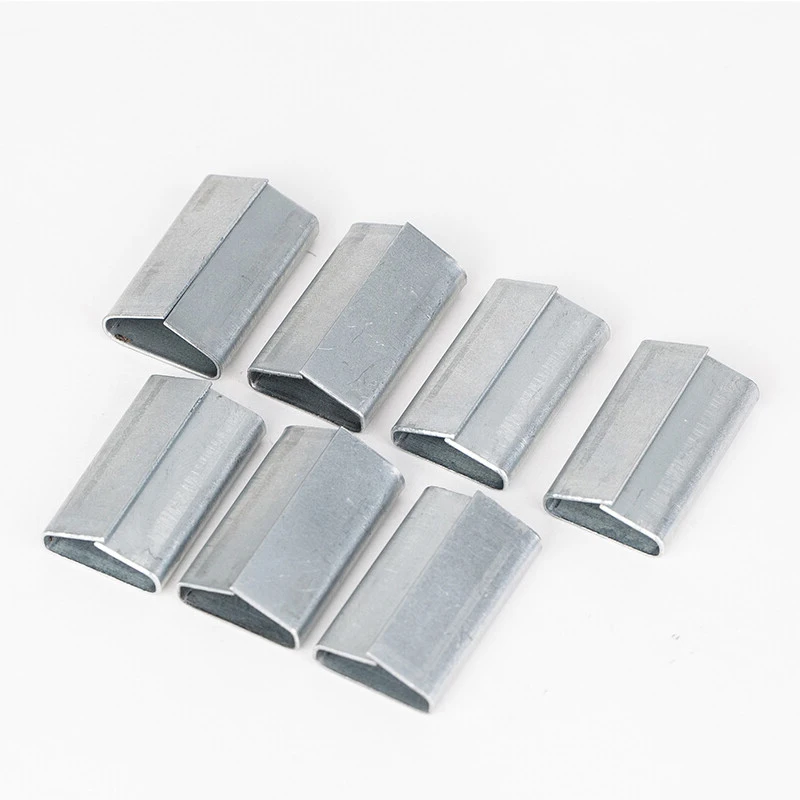 32mm Lowest price push type Galvanized Metal Strap Buckle banding strap clips Strapping Seals