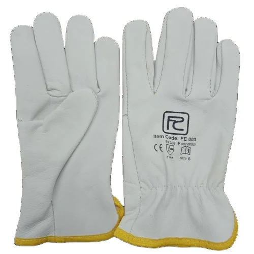 Cow Split hide Driver Construction Leather Safety Working Gloves Hands Safety protection Leather Gloves To Drive Driving Gloves