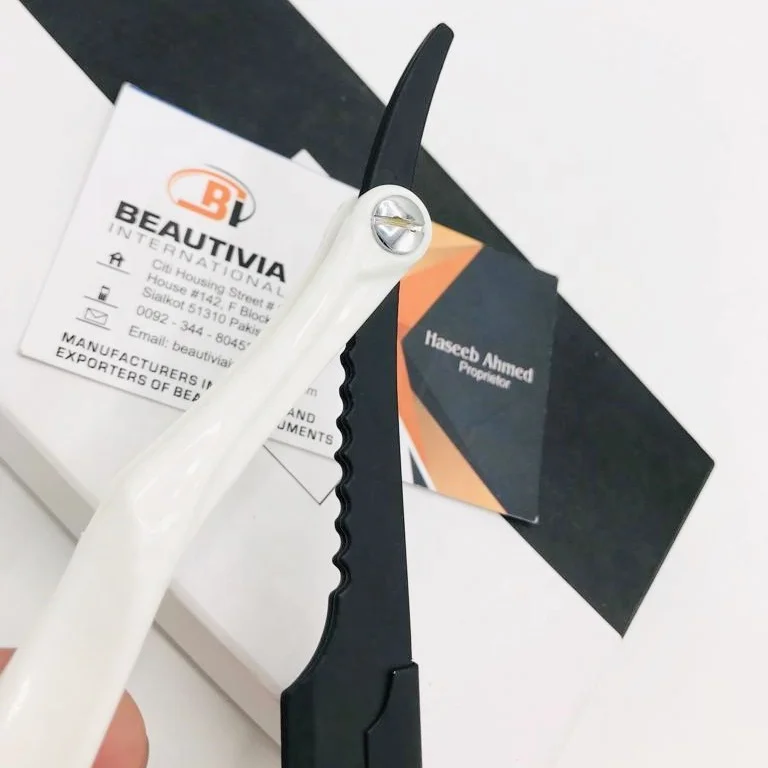 Plastic Handle Barber Shaving Razors Straight Cut Throat Shavette Rasoi Folding Knife