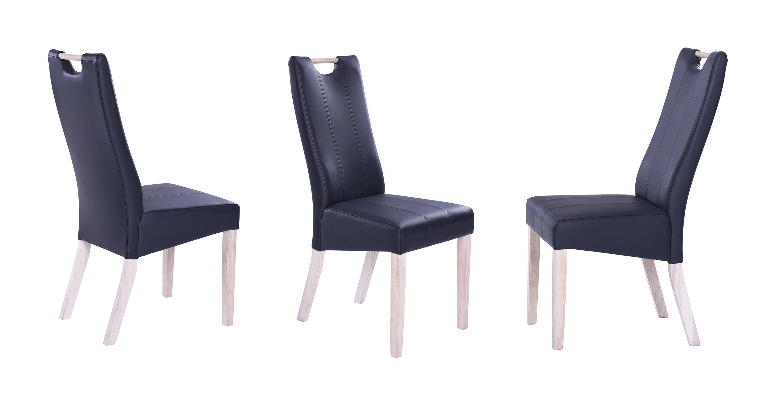 Parson chair with leather or PU upholstered suitable for dining room use color can be customize or change to fabric