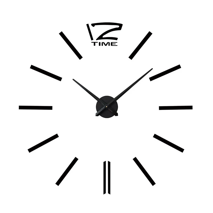 New Design Online Best Seller Home DIY Decor Modern Eco-friendly Bedroom 3D Mirror Wall Sticker Decoration Clock