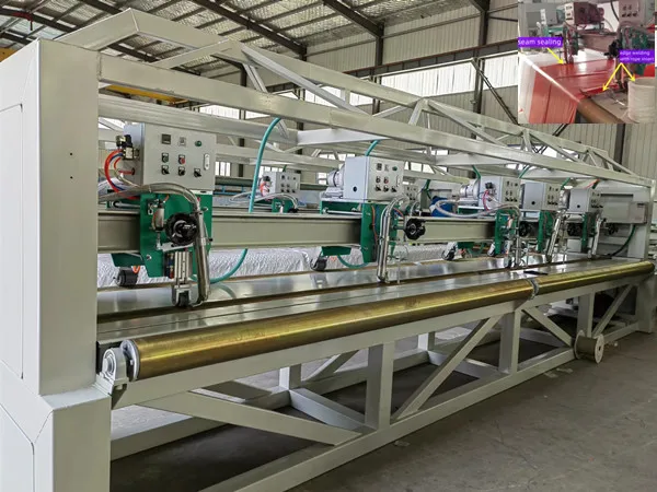 Hot Air Heat Sealing PP PE Tarpaulin Canvas Welding Machine For Production Line