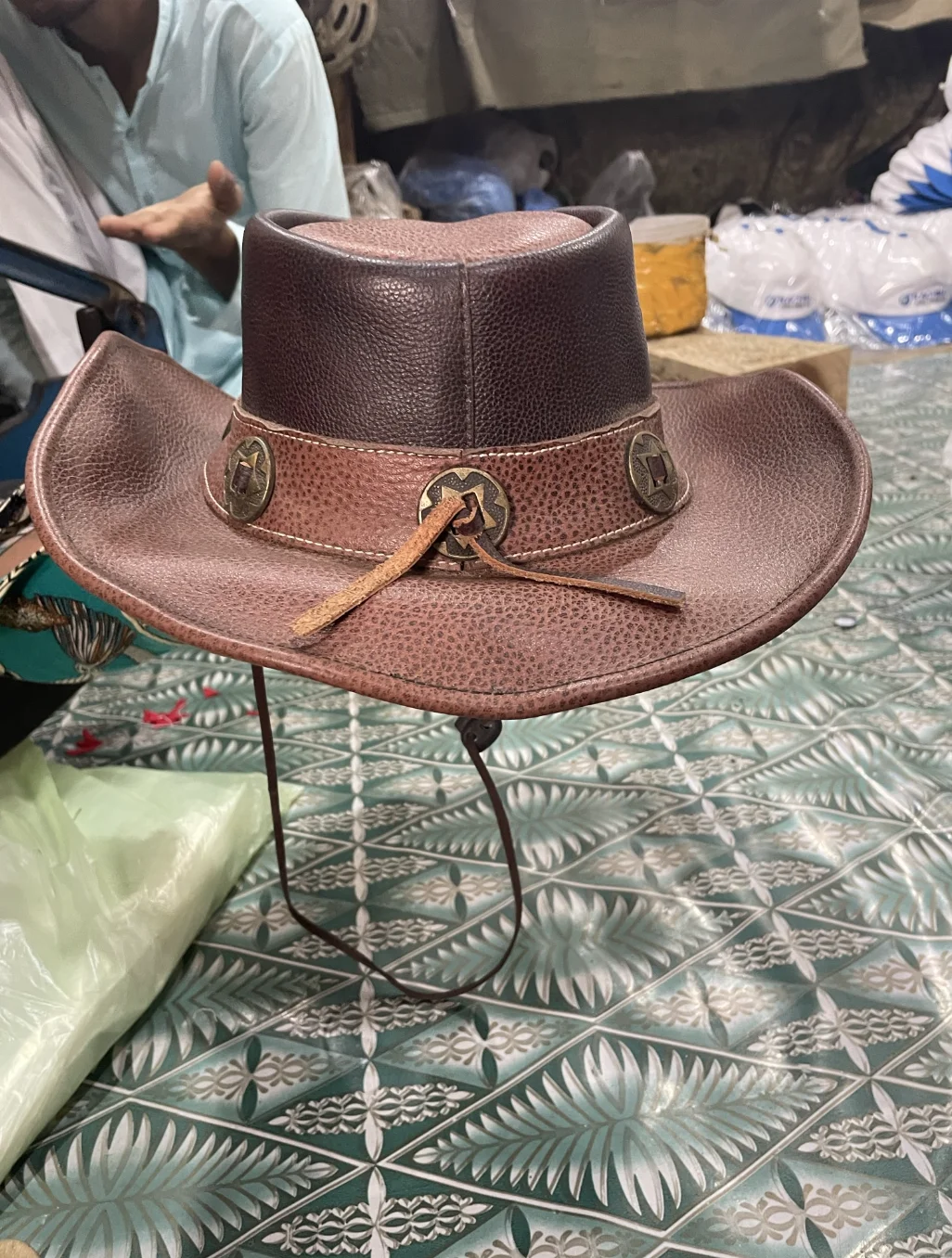 Cowboy Hats Made in Genuine Leather Top Quality Design With Customizations Wholesale Wide Brim Hats For Men & Women