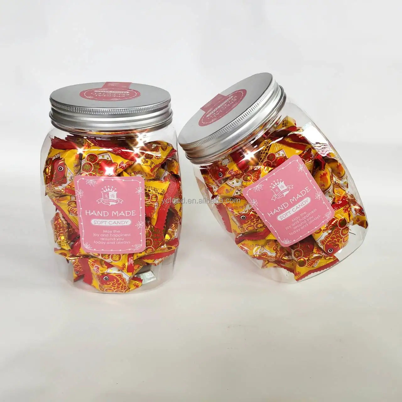 Vegetarian fruit soft medible candy sweets bottled