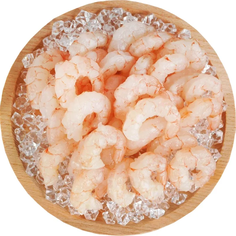 Приготовленные очищенные и Deveined хвост на фермы, выращенные ваннымии белые креветки