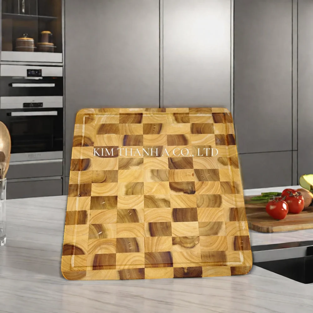 Wholesale Factory-Priced Cutting Board Set round & Square Wooden Chopping Boards in Acacia Wood for Kitchen Use