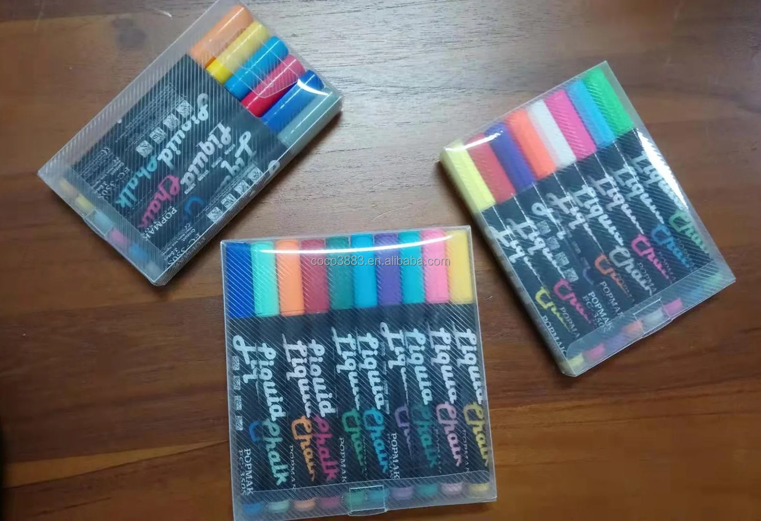 Разноцветная неоновая ручка со стираемым жидким мелом 3 5 мм