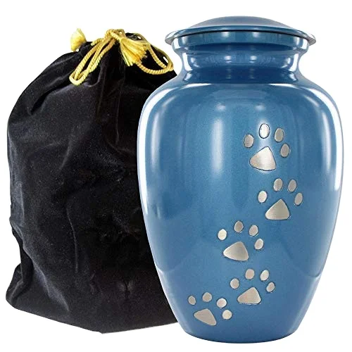 Super Quality Paw Printed Brass Metal Cremation Urn for Ashes New Design et Cremation Urn at Wholesale Price -5 Paw print