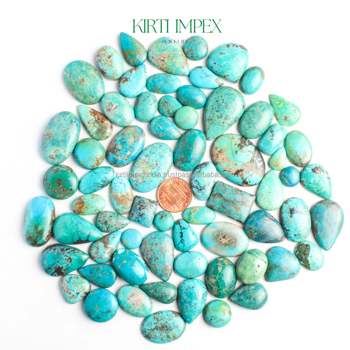 Kingman Blue Turquoise Authentic Semi-Precious Stones Trending Natural Arizona Ethically Sourced Crystals For DIY Jewelry Making