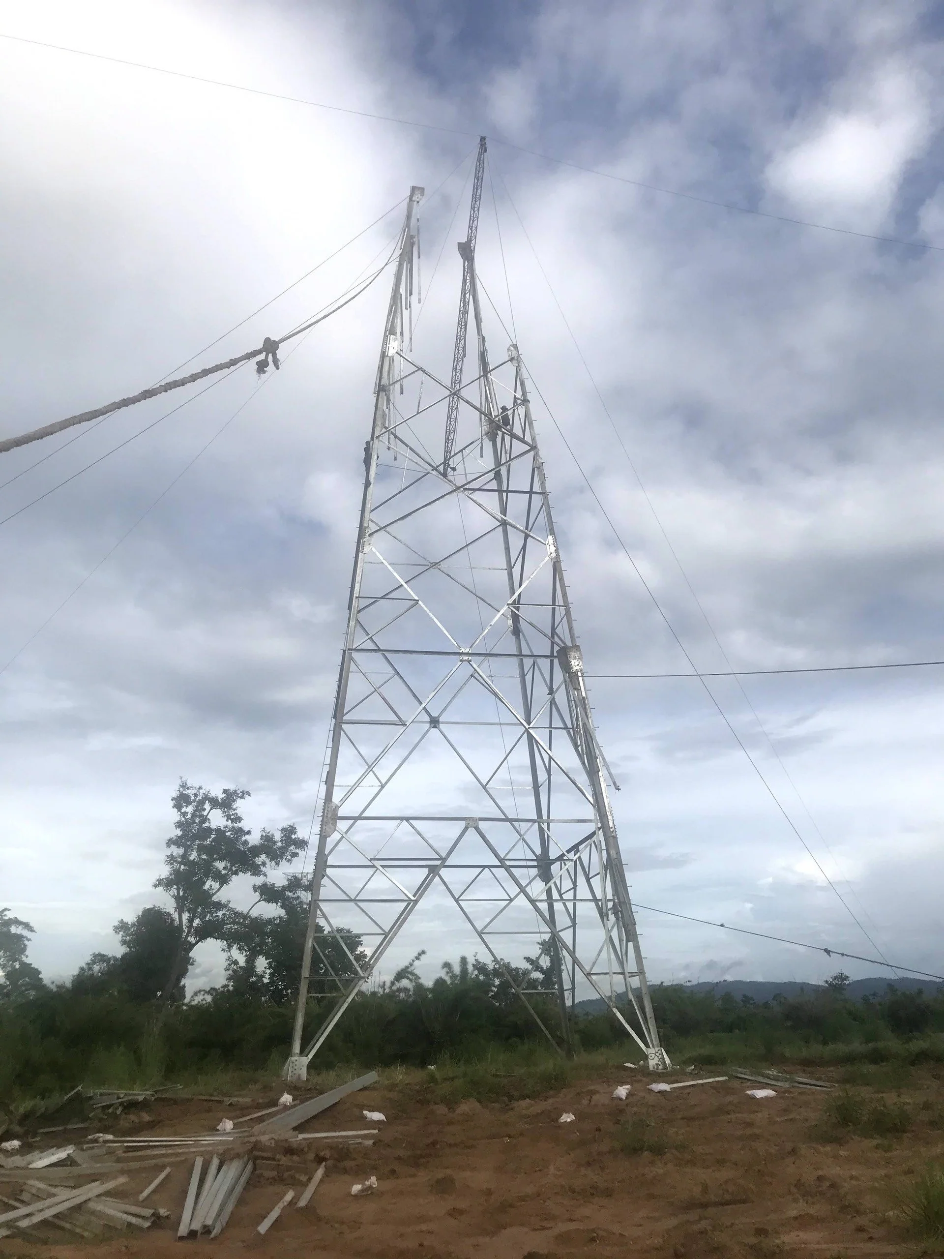 Hot Dip Galvanized Premium Quality 220kV Electric pole transmission equipmentsMade of Steel made in Vietnam