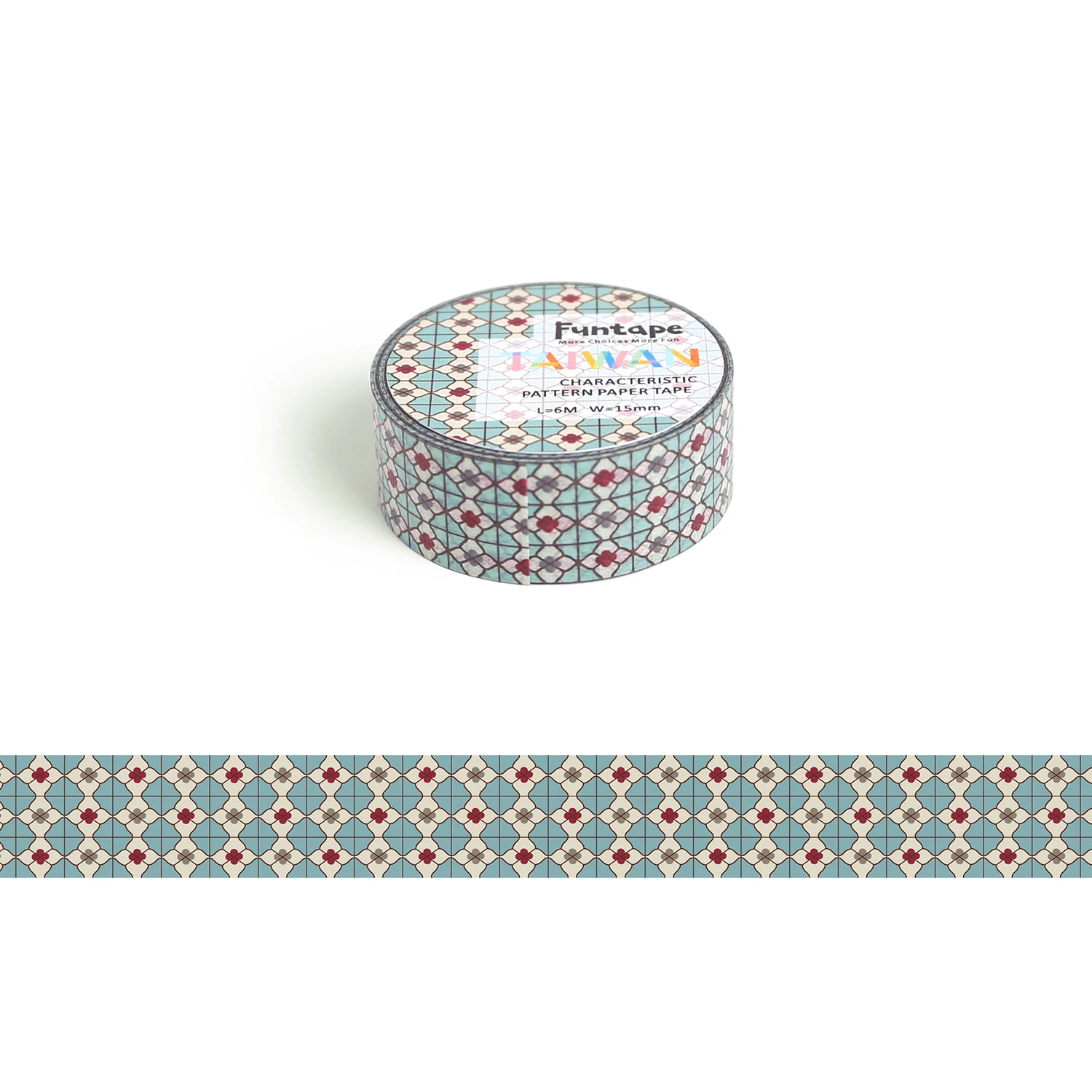 [5] Factory Hot Sale Washi Tape Taiwan Floral Tiles Girl Deco Sticker