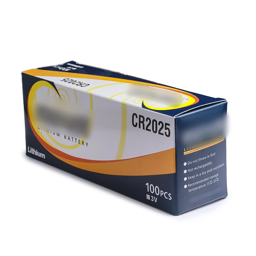 Hot sell 5 blister pack CR2025 CR2450 CR2477 CR2032 Batteries 3V Lithium Button Cell Coin battery for watch