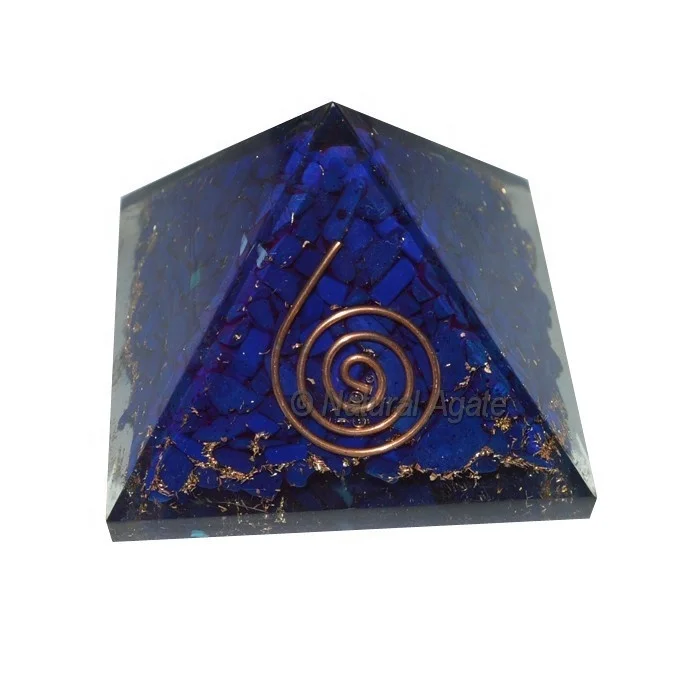 Wholesale Various Natural Gemstone Peach Aventurine Small Orgone Pyramid for Emf protection and Meditation