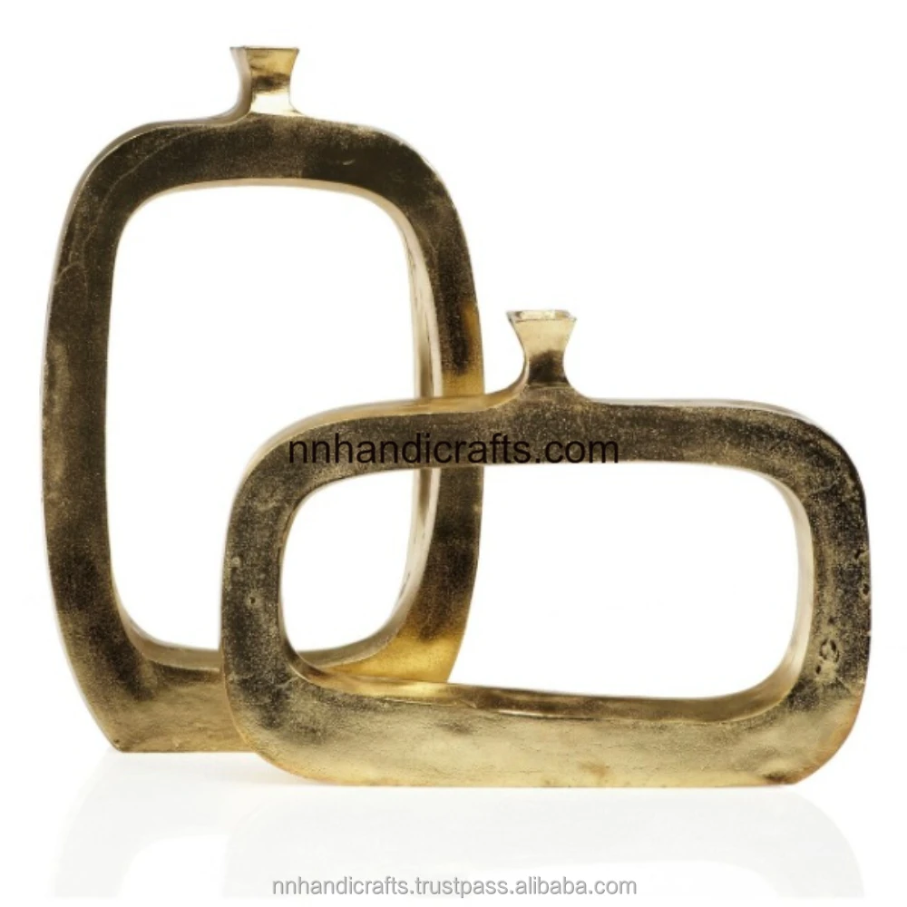 Industrial Iron Steel Silver Gloss Powder Coated Golden With Metal Lid Tall Mini Large Vintage Luxury Modern Unique Other Vase