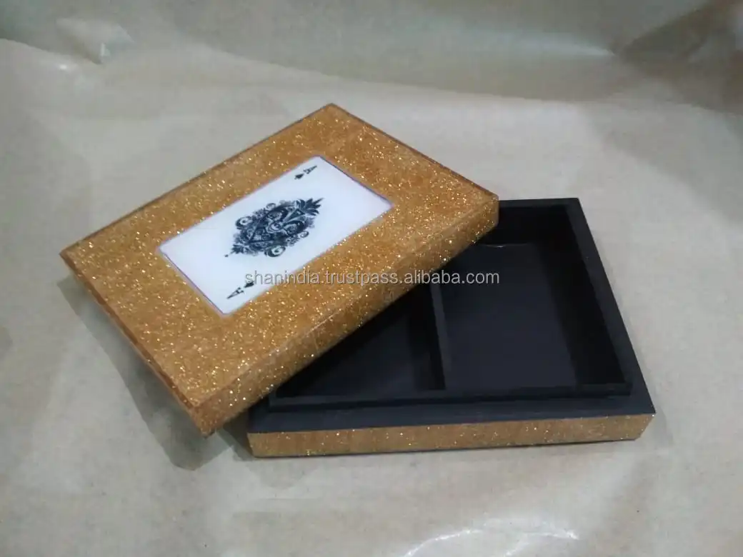 playing Cards High quality handmade Wood Resin playing card box