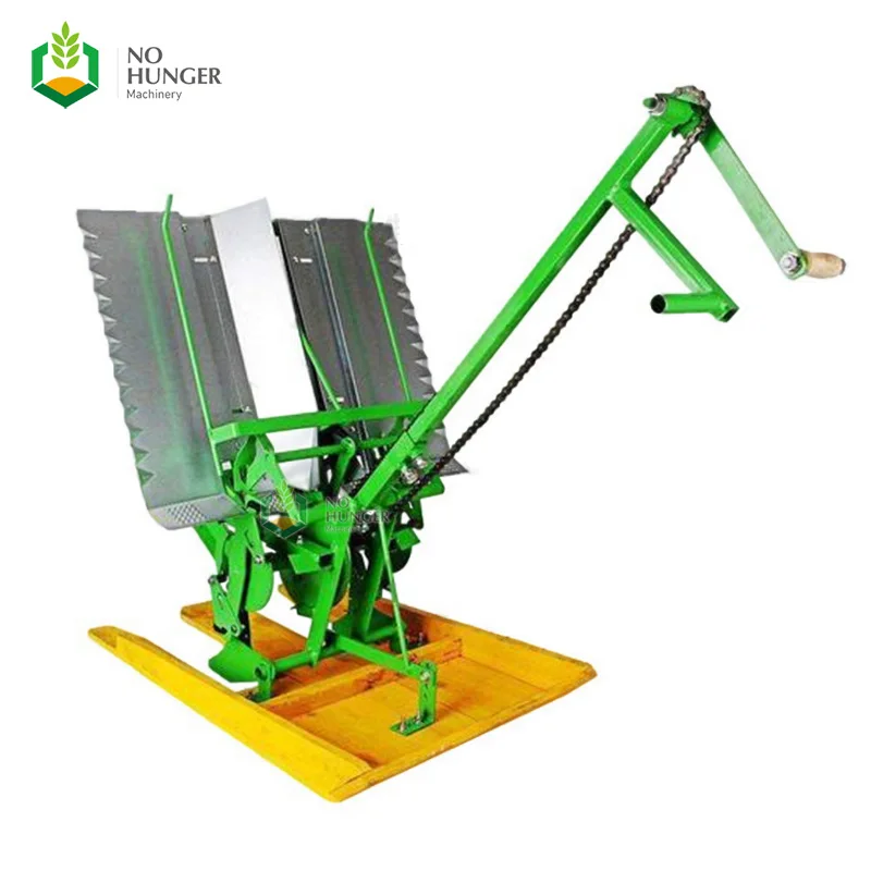 Mini Mechanical Tractor Tray Nursery Manual Drum Dry Land Rice Planter Paddy Drum Seeder Seed Machines