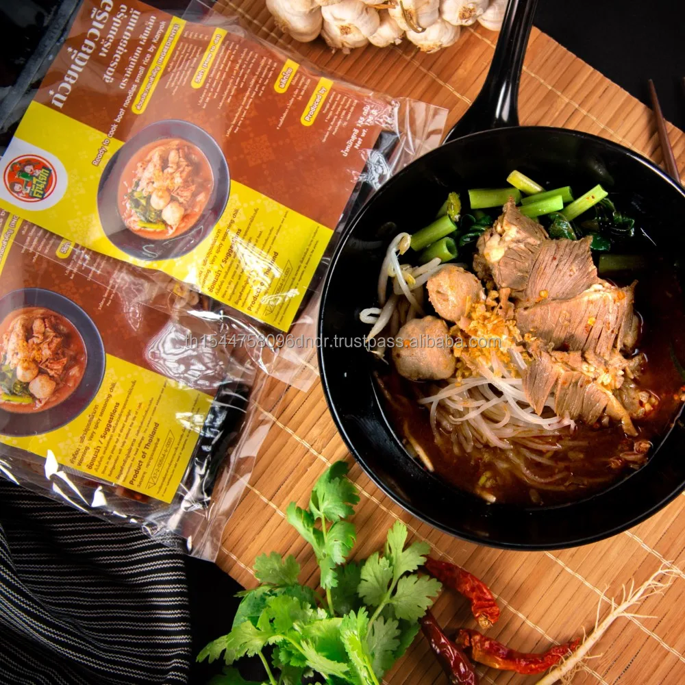 Thai Style  Boat Noodles Small Rice Thai Noodles Instant Food Easy To Cook  By Kanyok