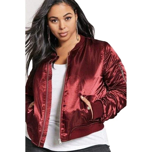 Ladies Best Custom Made Jackets Wholesale Best Price Stylish Silk Satin Bomber Jackets BY XAPATA SPORTS
