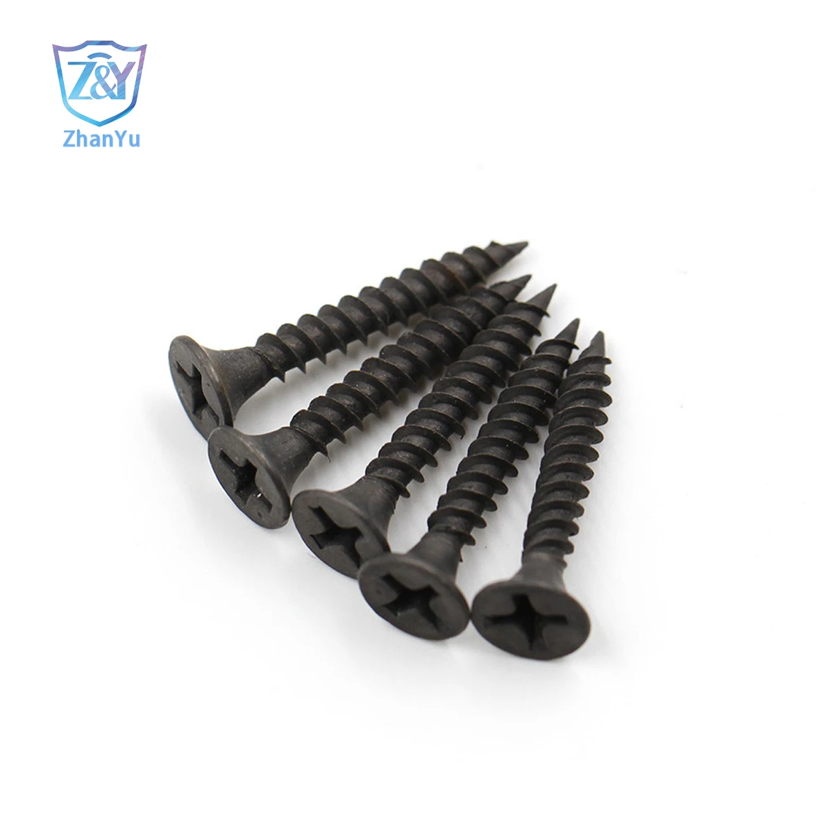 #8Hardened Bugle Head Black Phosphating Drywall Screw Fine thread Flat head  MDF screw