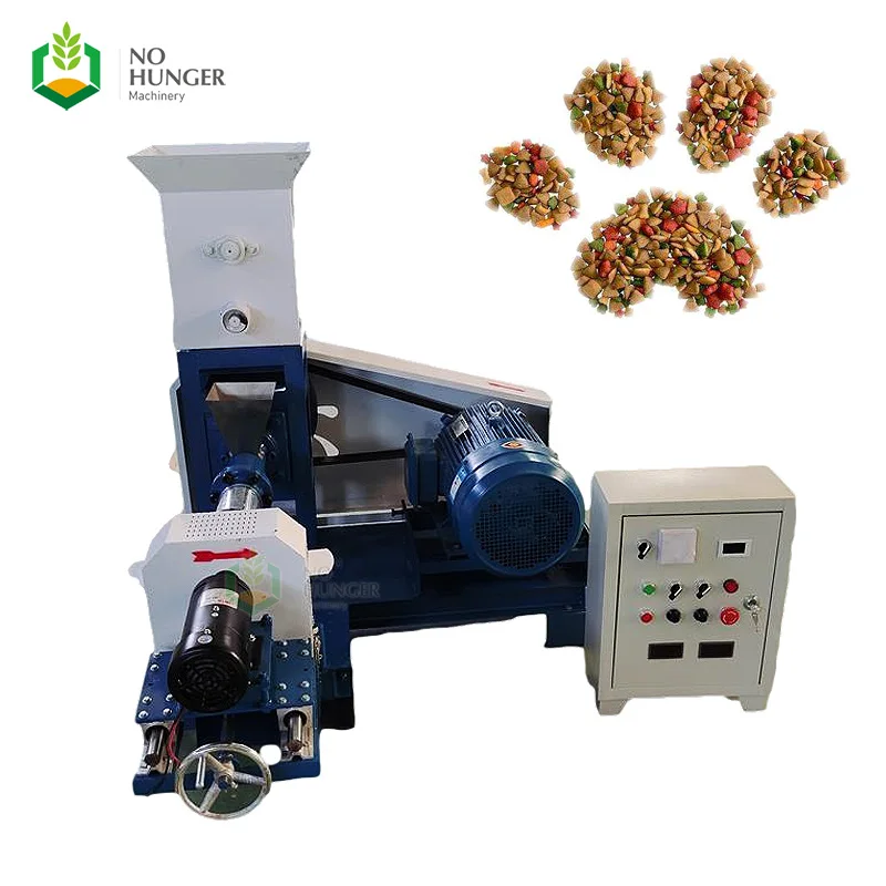 Floating Fish Feed Pellet Production Line For Making Tilapia Animal Pet Cat Dog Bird Piglets Wet Dry Food Puffing Mill Extruder