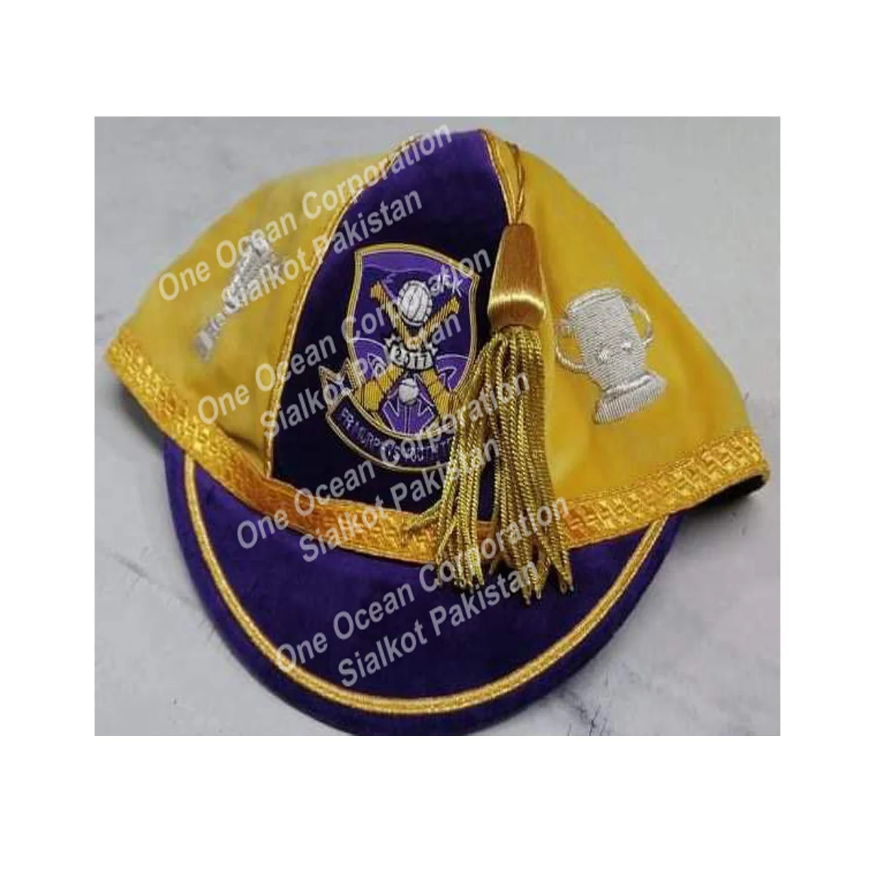 
 Шапка № 1 с надписью № 1, пакистанские шапки высшего качества ручной работы  