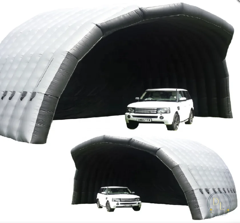Inflatable Hail Proof Car Cover Car Garage Inflatable Event Tent super stage cover tent black and silver