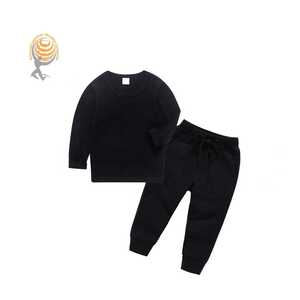 
Wholesale New Style Soft Comfortable Cotton hoodie o-neck plain jogger tracksuits kids Summer Kids Little Boy Suits For Boys 