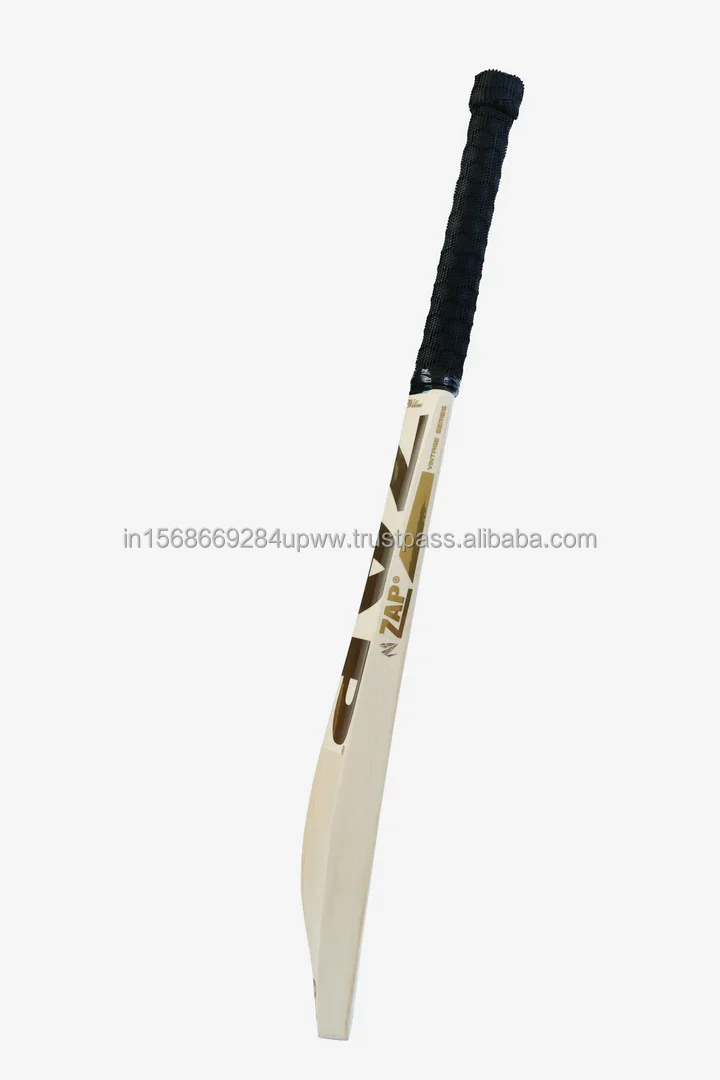 ZAP Vintage Retro Reserve English Willow Cricket Bat Wood and Plastic Sports Equipment for Players