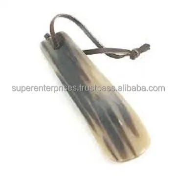 Factory Wholesale Supply Real Buffalo Horn Made Shoehorn Shoe Parts Accessories Shoe Horn Export Sale Available in Bulk Quantity