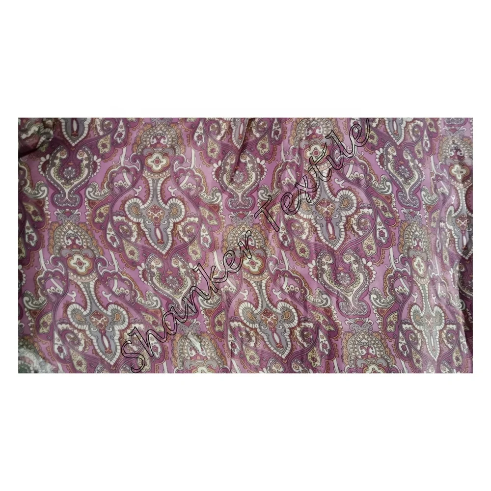 DFB007 Floral Hand Block Printed Sanganeri Print Fabric Clothing Hand Block Jaipuri Sanganeri Printed Designer Natural Cotton Ru
