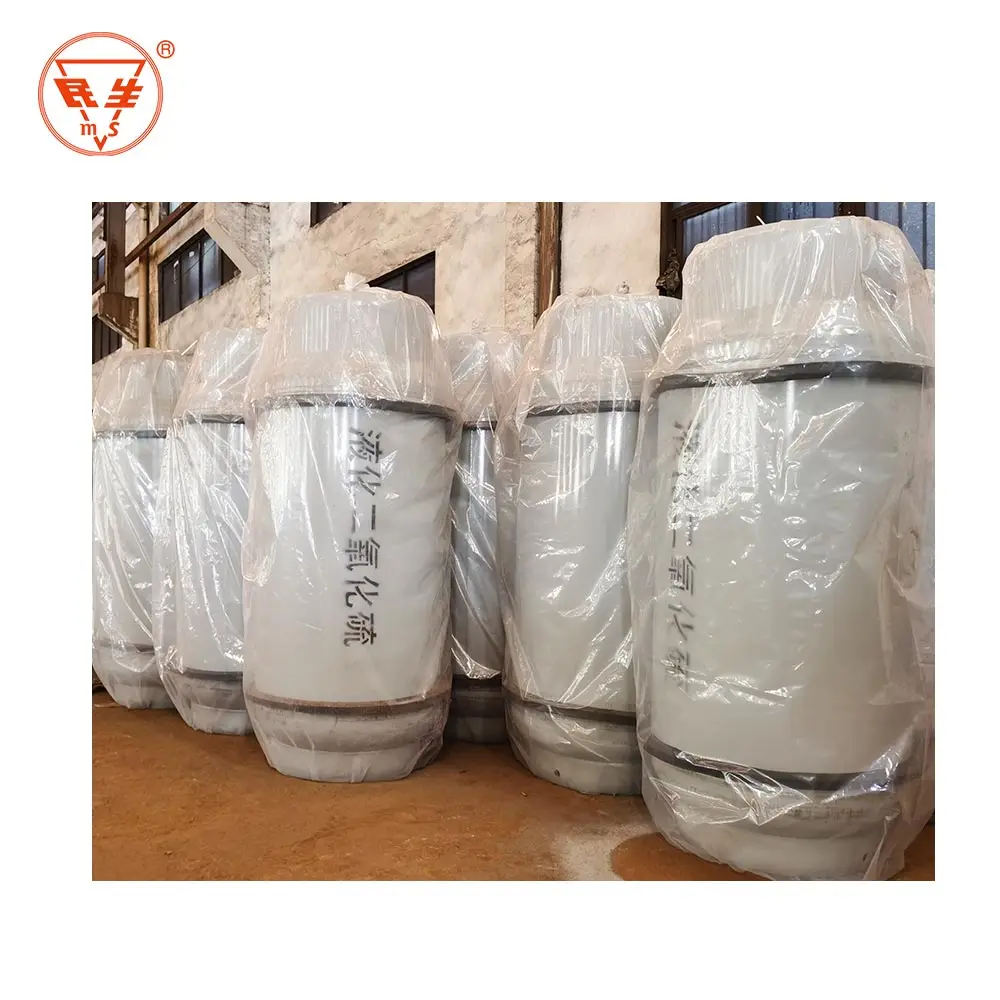 High quality 100L gas cylinders for sale Liquid SO2 empty cylinders Sulfur dioxide industrial use gas cylinders