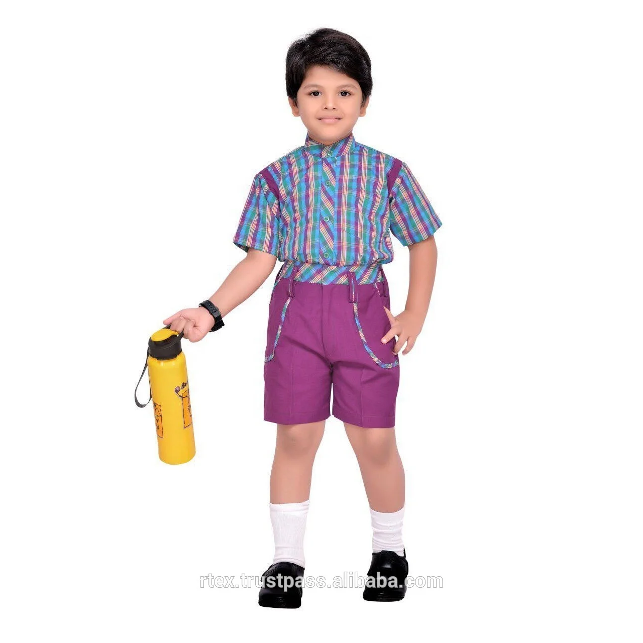 
Grey School Uniform for Boys for All Age Group with Shorts and Trouser - S64 