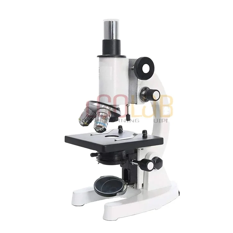 Biology Lab Supplies School Teaching and Lab Use Optical Biological Microscope Monocular Biological Microscope for Sale