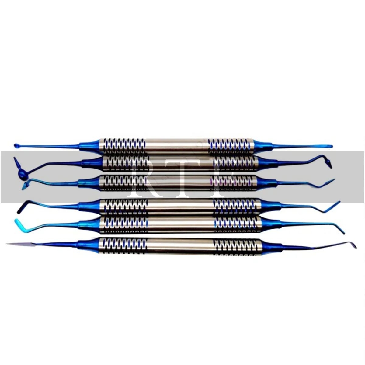 Dental instrument Composite Resin Filling Spatula Titanium Plated Head Filler Set Dental tool set