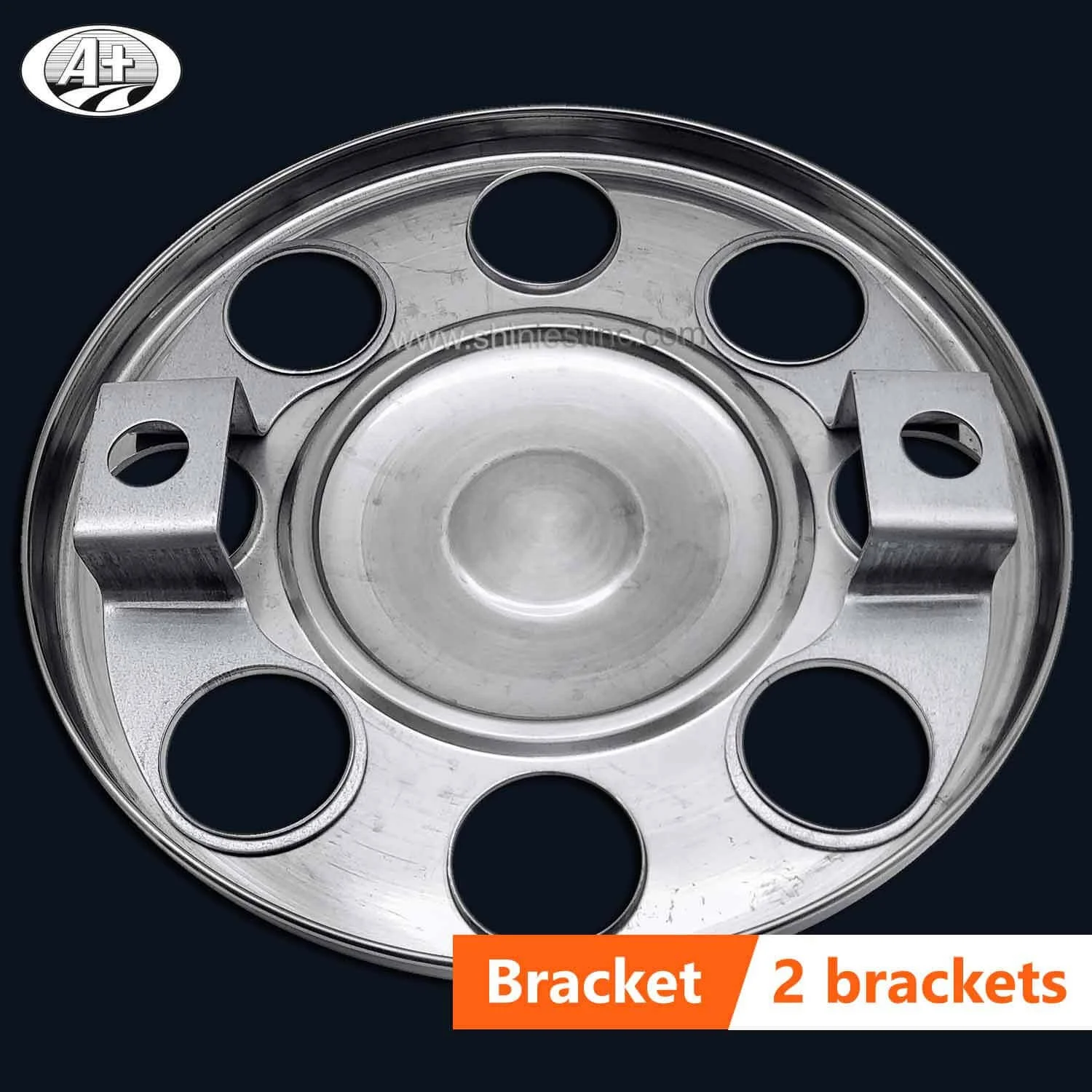 (STEEL/ALLOY WHEEL)EU/JP 19.5 T304 Stainless Steel Truck/Bus Wheel Cover Protector Ring with Closed Center