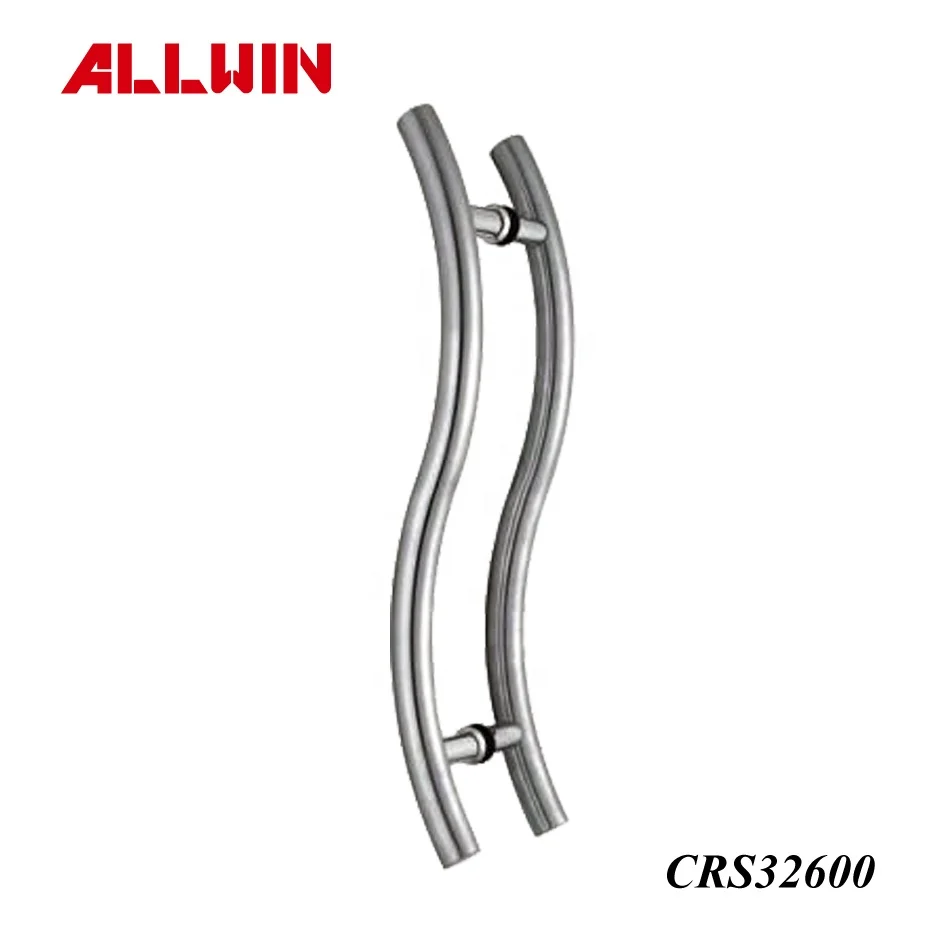 Modern Design Brushed Stainless Steel Push Pull Door & Window Handles Locking Ladder Pulls Hotels Wooden Windows Glass Windows