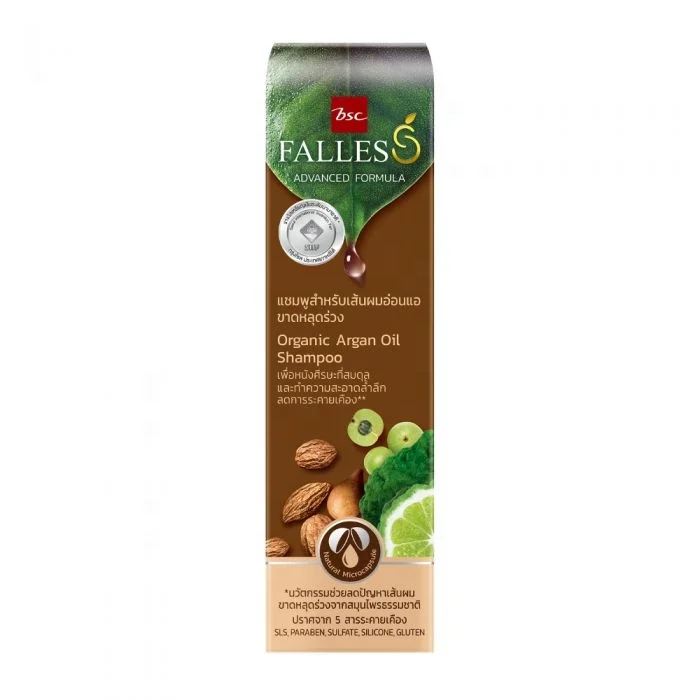 FALLES Advanced Formula Shampoo Organic Argan Oil Formula for Weak Hair and Easy to Fall Out