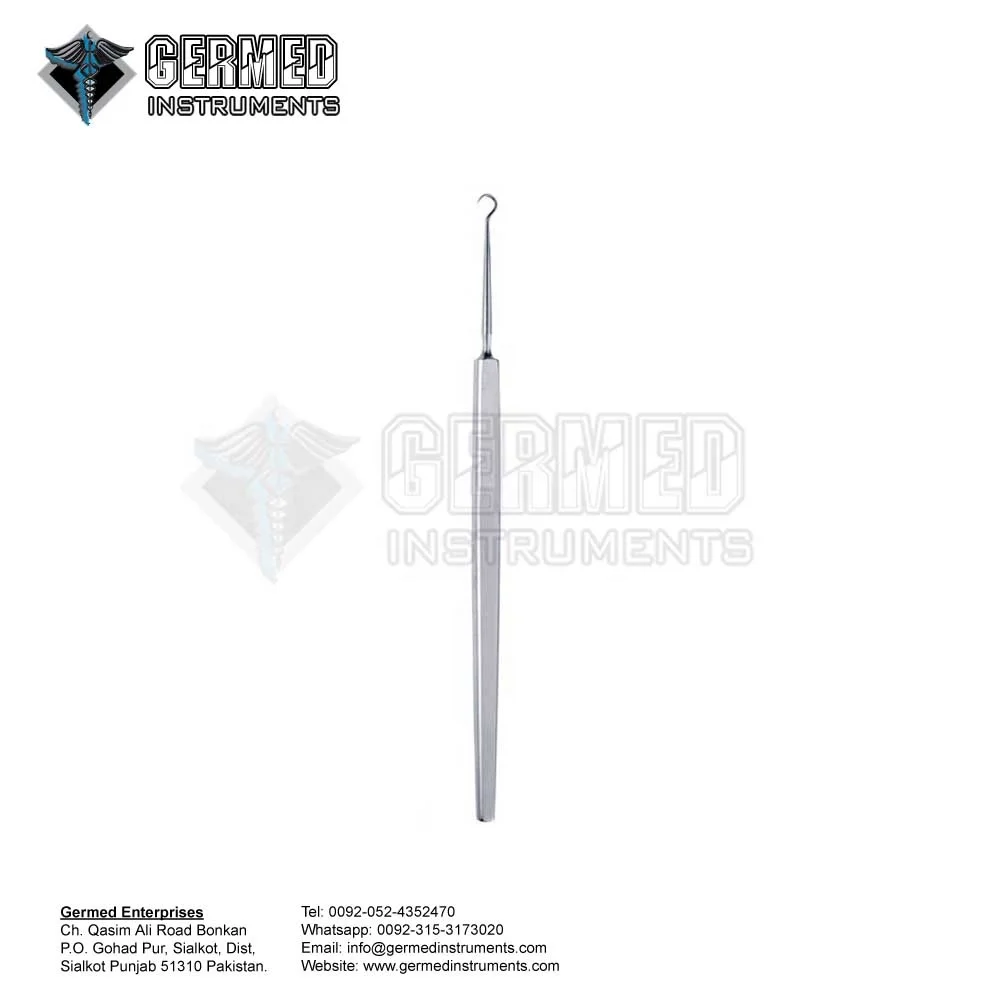 Manufacturer Supplier Best Seller Hot Selling Plastic Surgery Frazier Dura & Skin Retractor Hook By GERMED ENTERPRISES