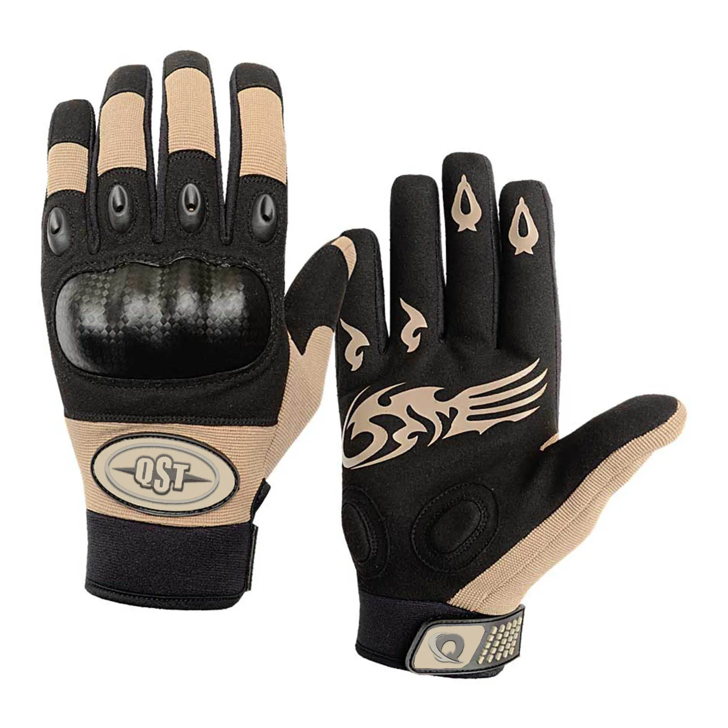 Custom Leather Motorbike Riding Gloves Manufacturer Factory Full Finger Touch Screen Hand Protection Motor Cycle Racing Glove