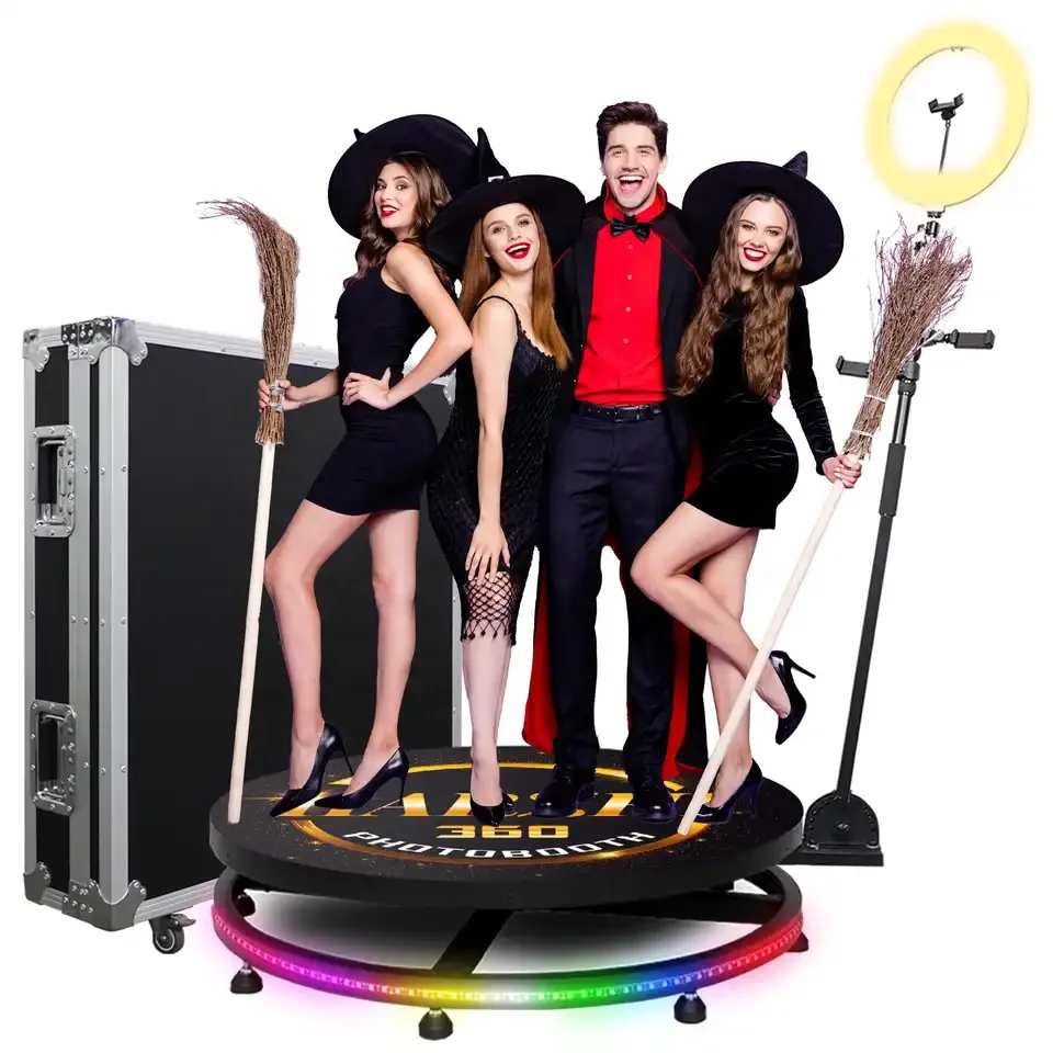 360 Degree Full Body Camera Booth Video Spinning Rig Camera Rotating Platform 200kg Payload