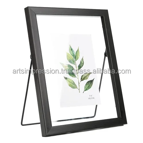 Metal iron hanging photo frame Photo frame with folding  beautiful Photo Frame Metal Floating brass plating nice quality 2024