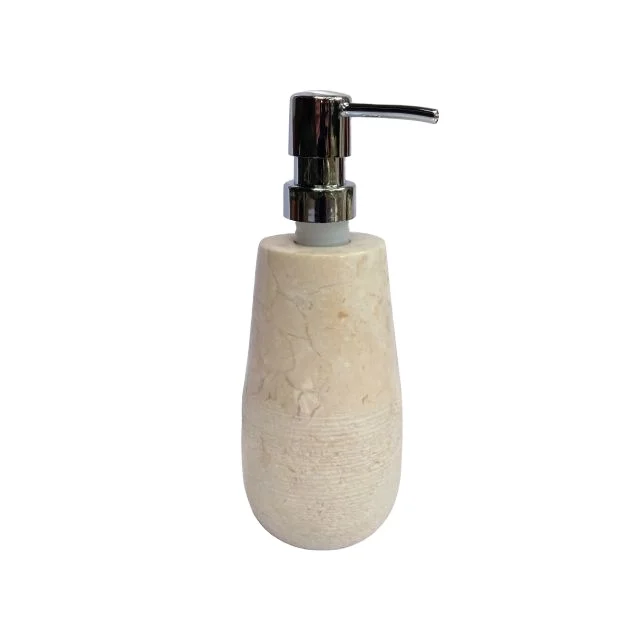 bathroom accessories 2021 Hot Sale - Bali Shampoo Dispenser Natural Stone Marble