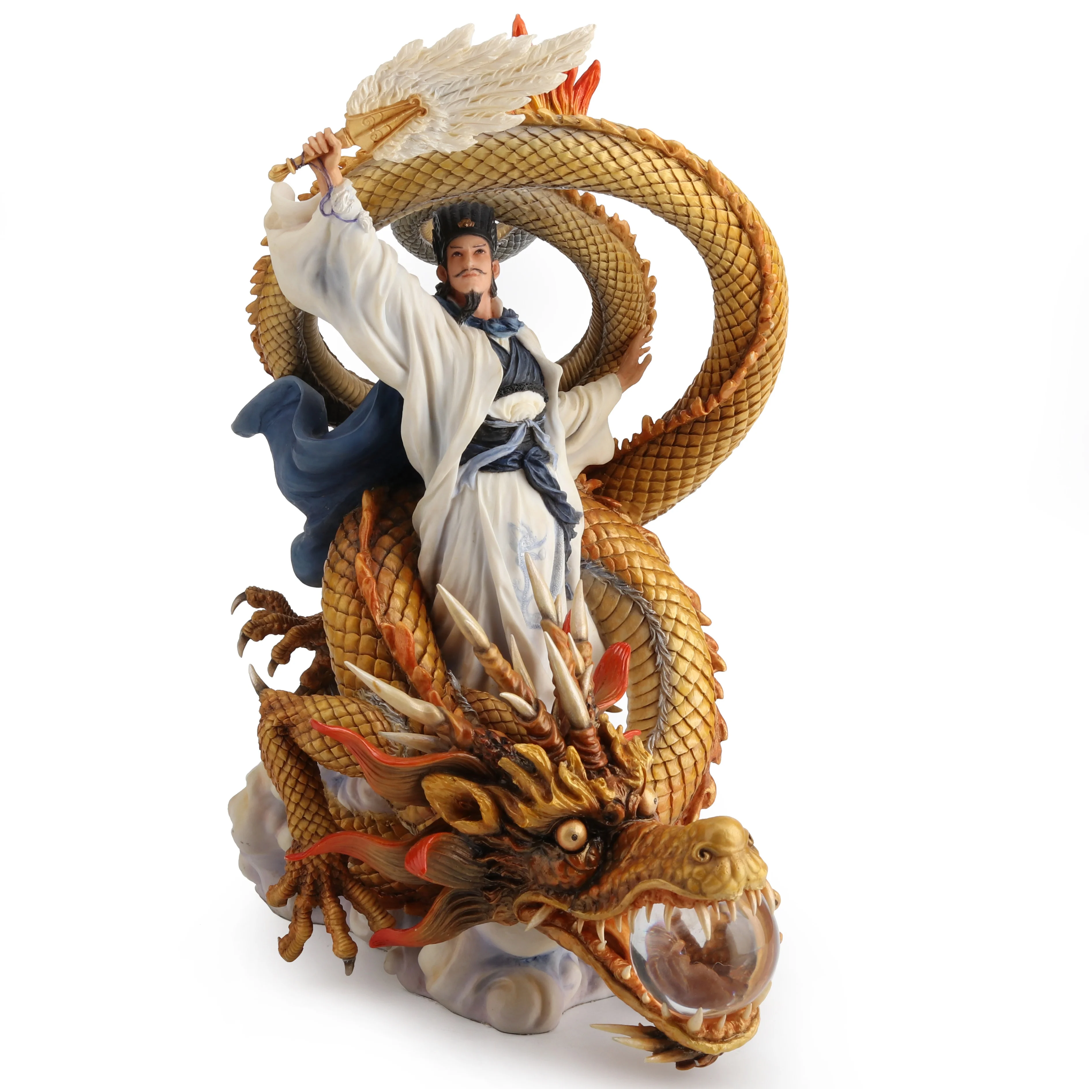VERONESE DESIGN-Романтика тройных царств-ZHUGE LIANG ездящий Дракон-цветная окрашенная отделка-OEM доступно