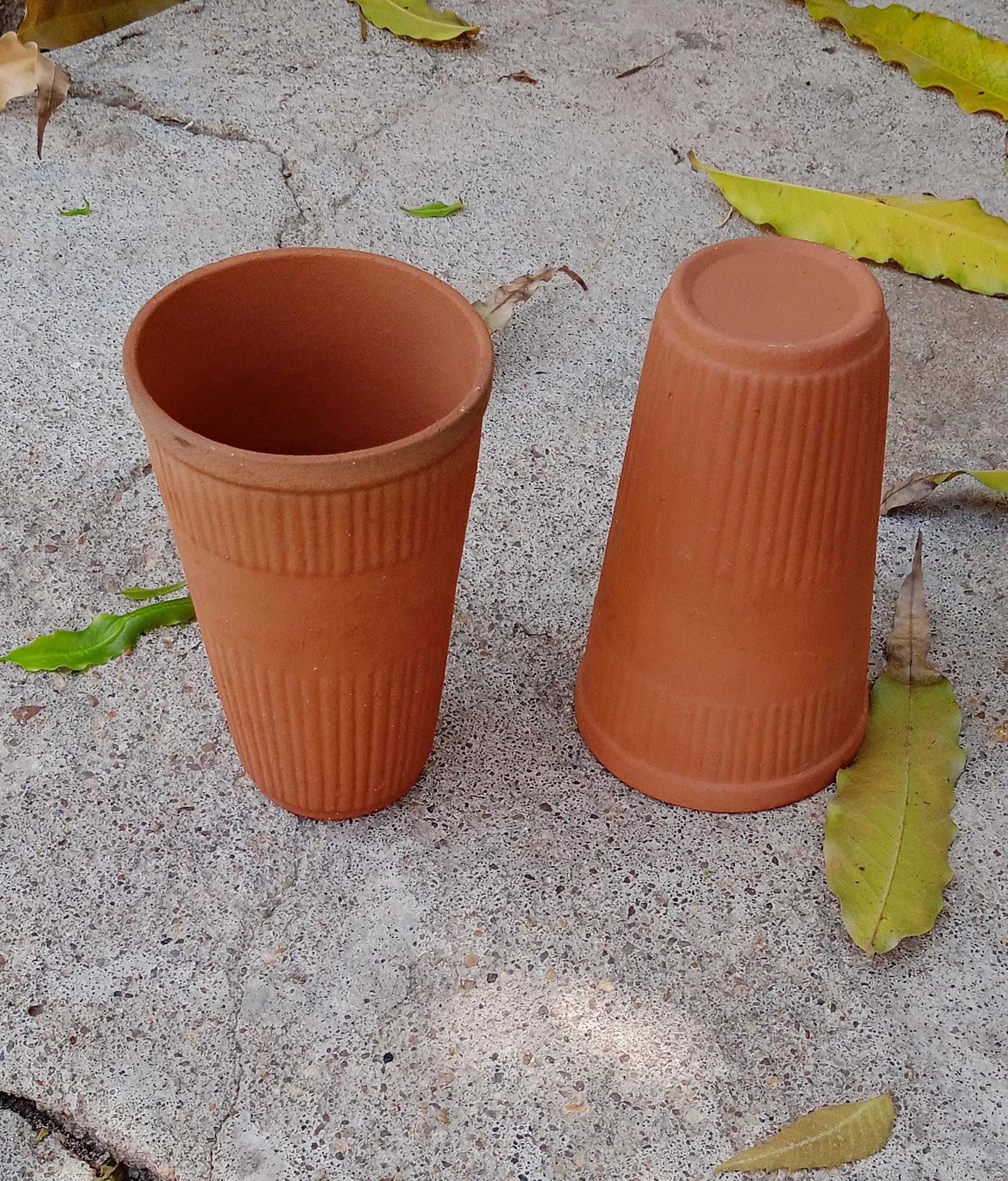 New Design Handmade Clay terracotta Tea Cups eco friendly mugs for tea coffee lassi kulfi sweet dessert milk water glass  300 ml
