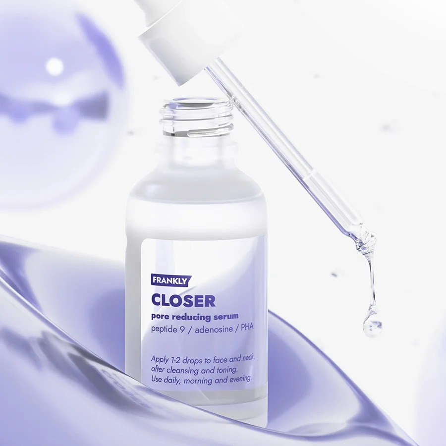 FRANKLY 60ml Closer Serum Korean Skin Care Collagen Peptide Serum Dry Skin Anti-Aging Anti-Wrinkle Pore Shrinking Liquid Face