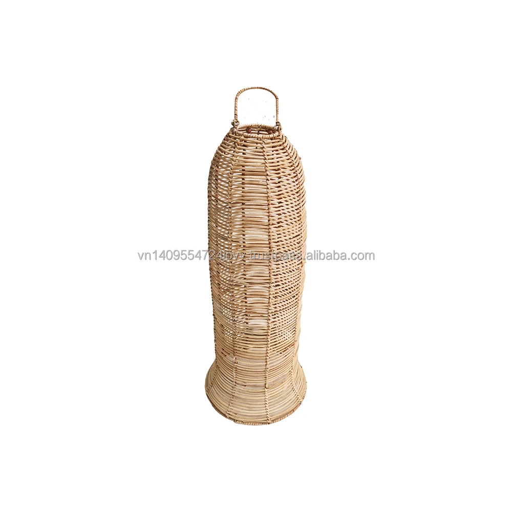 Cheap floor lamp cover seagrass wicker lanterns 100% handmade craft wholesale frames decorative candle holder home wedding decor