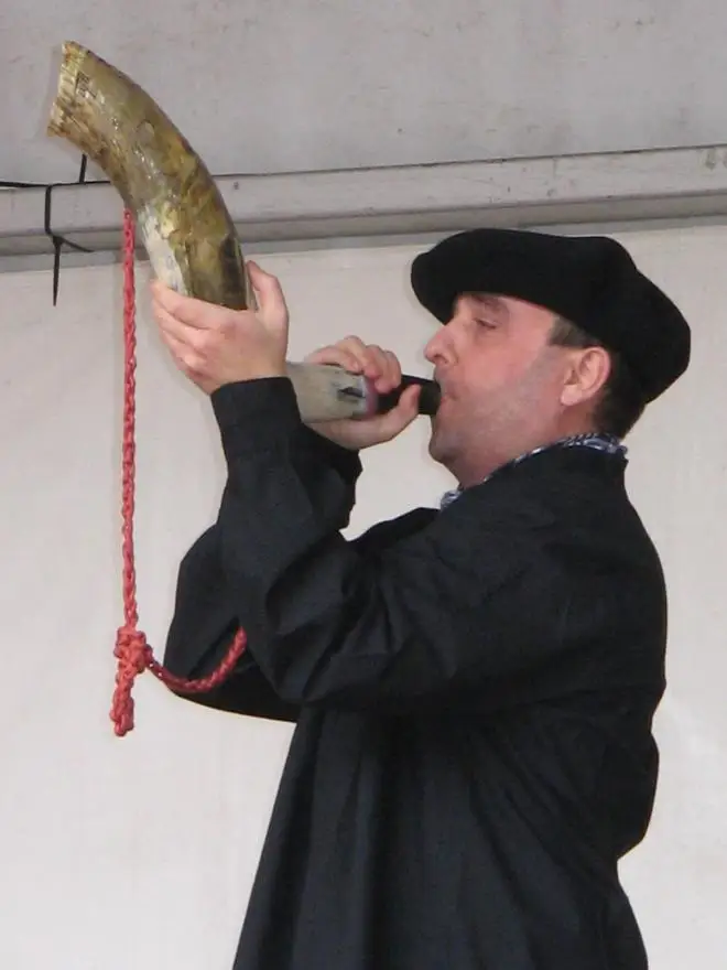 Best quality Ox horn blowing horn