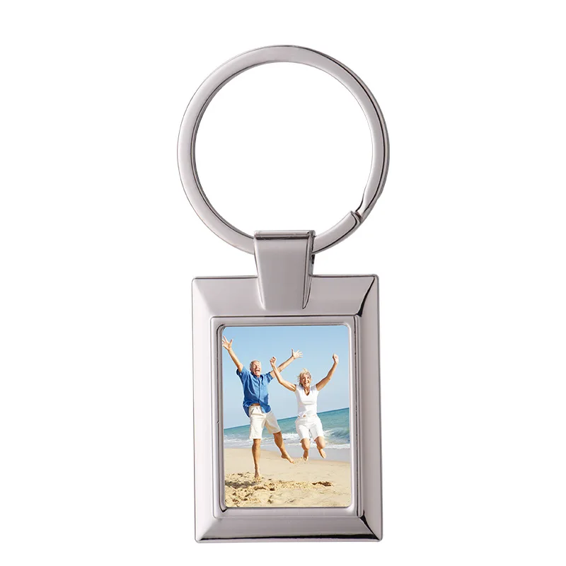 Ready to Ship Most Popular Sublimation Metal Keychain Keyring Holder Blank Metal Key Chain